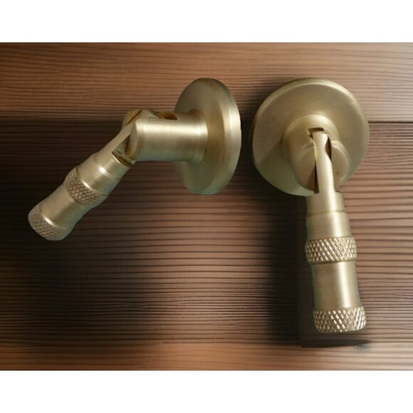 Unbranded Other - Matte Gold Tear Drop Drawer Pull Knob Modern Industial Cabinet Hardware DIY 2 Pc